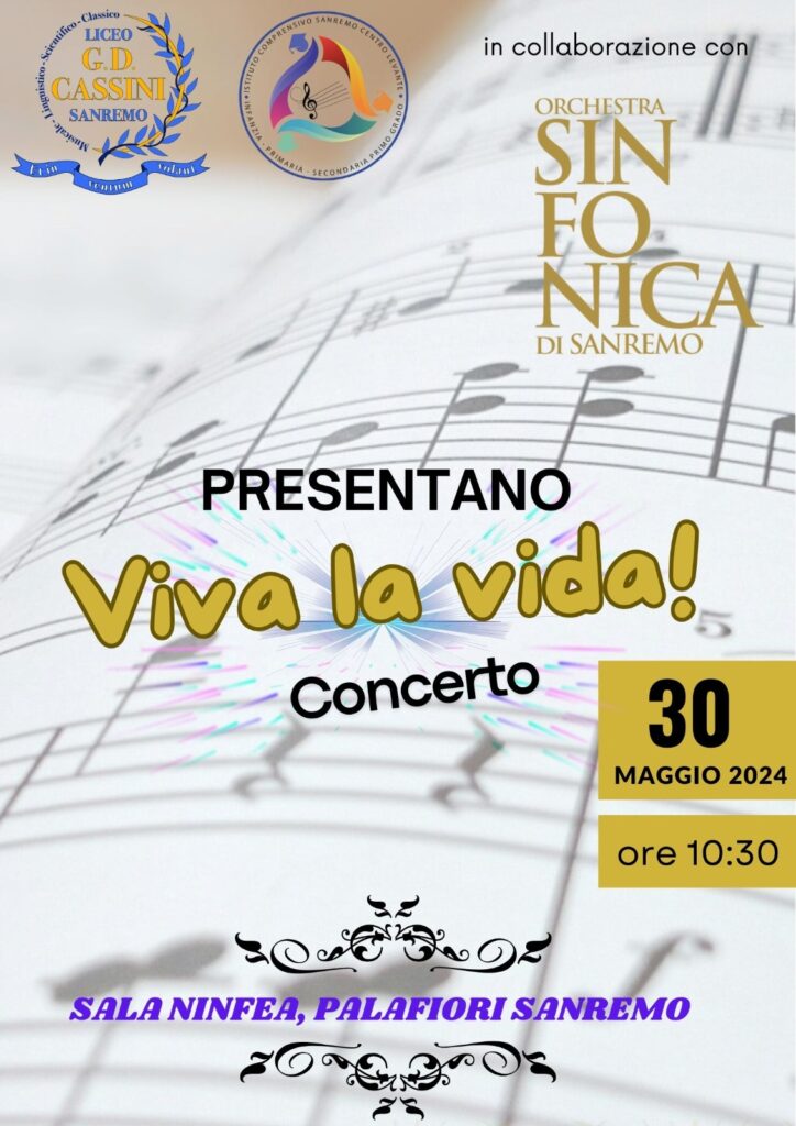 locandina evento concerto Viva la vida